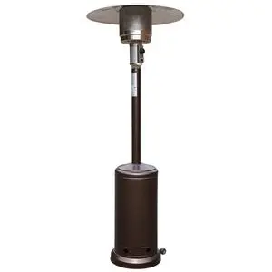 Flash Furniture NAN-HSS-AGH-BR-GG 87"H Brown Stainless Steel Patio Heater - 40k BTU