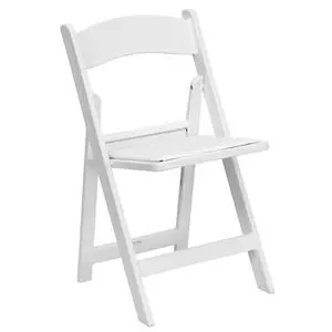 Flash Furniture LE-L-1-WHITE-GG Hercules 17.5" x 18" Lightweight Polypropylene Folding Chair