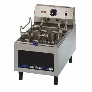 Star-Max Counter 10lb Single Pot Twin Basket Electric Fryer - 510FD