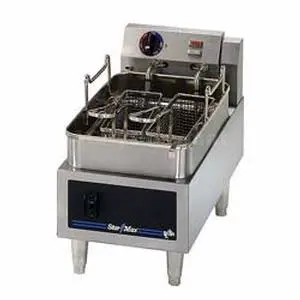 Star-Max Counter 15lb Single Pot Twin Basket Electric Fryer - 515ED