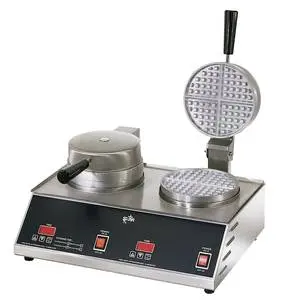 Star Standard Double 7in Round Waffle Baker - SWB7R2E