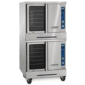 Imperial Turbo-Flow Manual Double Deck Gas Stainless Convection Oven - PCVG-2