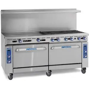 60in Restaurant Range 4 Gas Burner w/ 36in Griddle & Oven