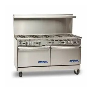 Imperial 60" Gas 10 Burner Range With Two Standard Ovens - IR-10