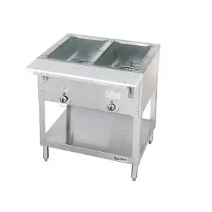 Duke Manufacturing Aerohot Electric 2 Compartment Steam Table Exposed Elements - E302