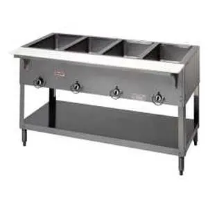 Duke Manufacturing Electric Aerohot 4 Compartment Portable Hot Food Steam Table - EP304SW