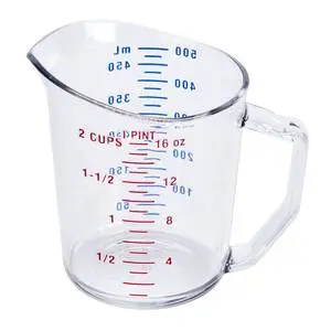 1dz Cambro 1 Pint Polycarbonate Measuring Cups - 50MCCW135