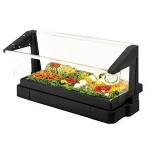 Cambro 4 Ft Food Bar Portable Buffet 3 Pan w/ Sneeze Guard NSF - BBR480