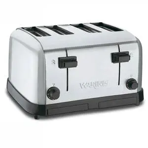 Waring Commercial Toaster Chrome 4 Extra Wide Slot - WCT708