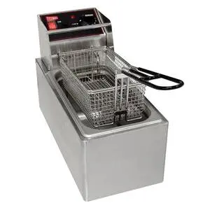 Adcraft DF-12L/2 Countertop Double Deep Fryer w Faucet