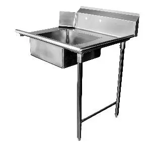 GSW USA 48" Right Soiled Dish Table 16 Gauge Stainless - DT48S-R