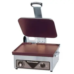 Toastmaster Non-Stick Electric Countertop Smooth Sandwich Panini Griddle - A710SA6