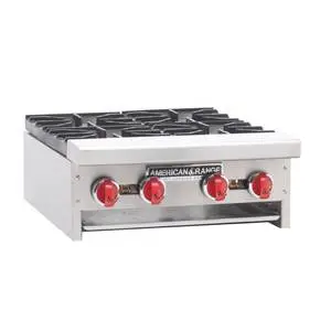 American Range 12" Heavy Duty Commercial (2) Burner Countertop Gas Hotplate - ARHP-12-2