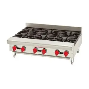 American Range 24" Heavy Duty Commercial (4) Burner Countertop Gas Hotplate - ARSHP-24-4