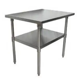 BK Resources 24" x 30" Stainless Work Table with Undershelf - VTT-3024