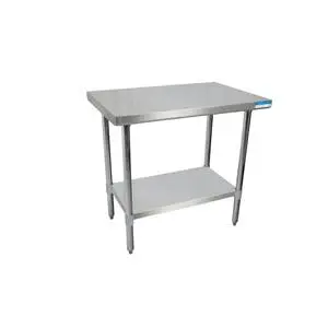 BK Resources Commercial 48x30 Work Prep Table All Stainless Steel NSF - SVT-4830