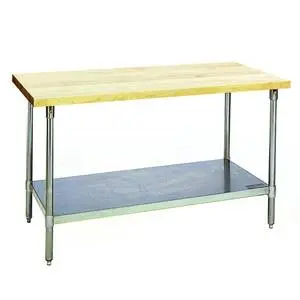 Eagle Group Commercial Kitchen Hardwood Bakers Worktable 24" x 48" - MT2448B