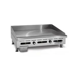 Imperial 60"x24" Countertop Gas Griddle - 4" Wide Front Grease Trough - ITG-60