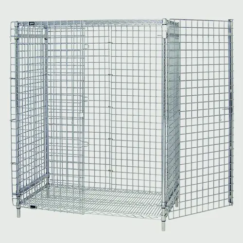 Quantum Food Service 2448-63SEC 48x24x63 Chrome Plated Stationary Security Unit