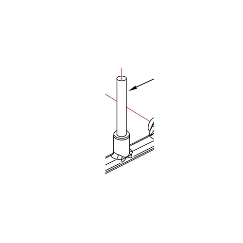 BK Resources BK-3.5RP-G 3-1/2" Riser Pipe for Add-on Faucet