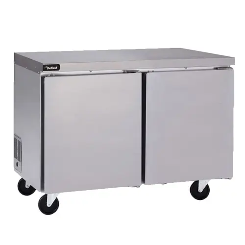 Delfield 4548NP 48" Two-Section Coolscapes Undercounter/Worktable Freezer