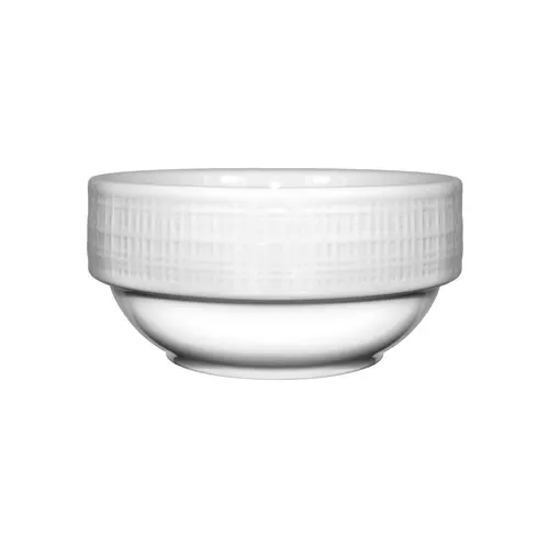 International Tableware, Inc DR-11 Dresden Bright White 12 oz Porcelain Fruit Bowl
