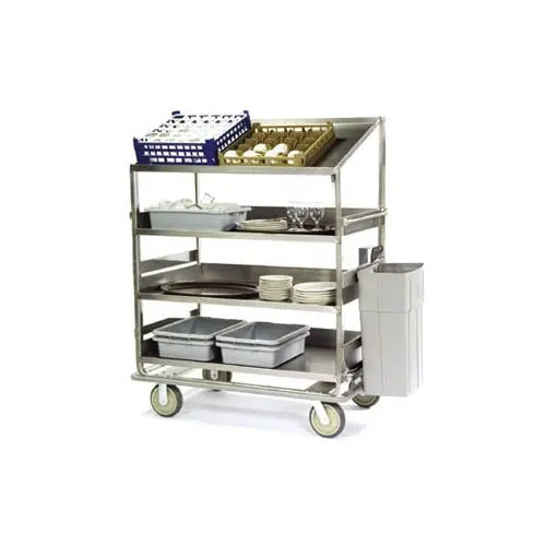 Lakeside B591 51-7/8"Wx30-7/8"Dx69-1/4"H Soiled Dish Breakdown Cart