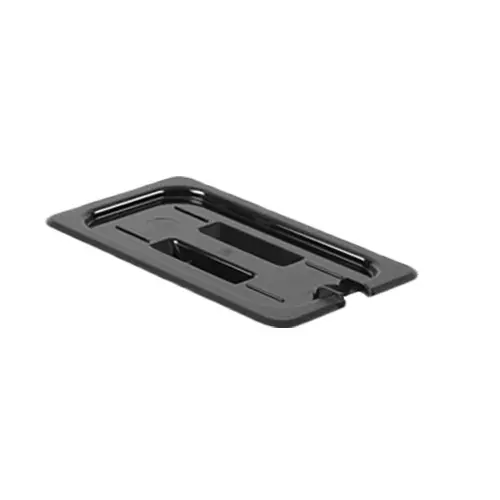 Thunder Group PLPA7140CSBK 1/4 Size Slotted Food Pan Cover w/ Built-In Handle