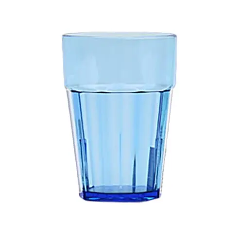 Thunder Group PLPCTB120BL 20 oz Blue Stacking Diamond Polycarbonate Tumbler - 1 Doz