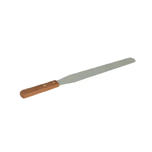 Thunder Group SLPSP010 10" Stainless Steel Icing Spatula w/ Wooden Handle