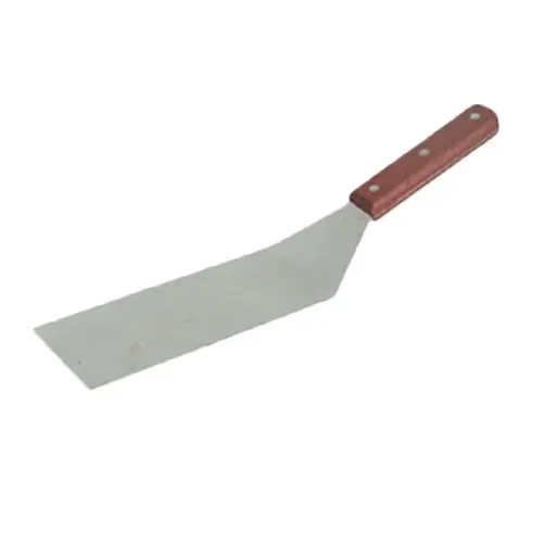 Thunder Group SLTWBT210 14" Straight Blade Solid Turner w/ Wooden Handle