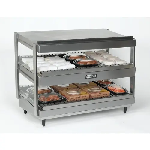 Nemco 6480-30 30" Horizontal Heated Display Merchandiser 2 Shelves 120v