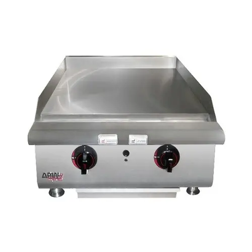 APW Wyott HMG-2472I 72" Heavy Duty Manual Griddle Countertop 198,000 BTU Nat Gas