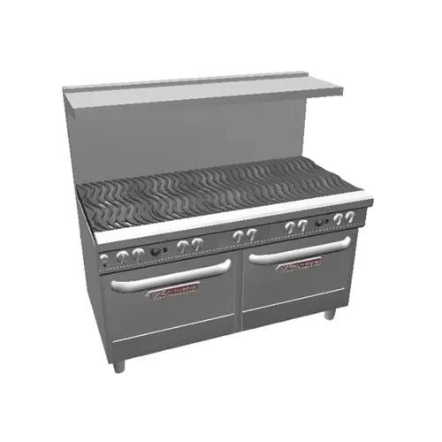 Southbend 4602AA Ultimate 60" 10 Burner Range w/ Wavy Grates & 2 Con. Ovens