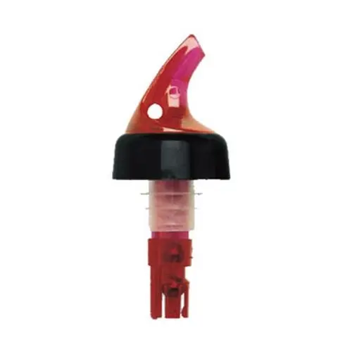Spill-Stop 382-2 Posi-Por 2000 Liquor Pourers Red/Black Set of 12 Ten Sizes