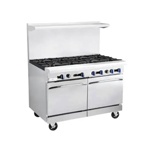 Market Forge R-RG12-8 60in SS Heavy Duty Range Gas w/ 8 Burners 12in Griddle
