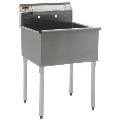 Eagle Group 1818-1-16/4-1X Stainless Steel Utility Sink 1 18in x 18in Compartment