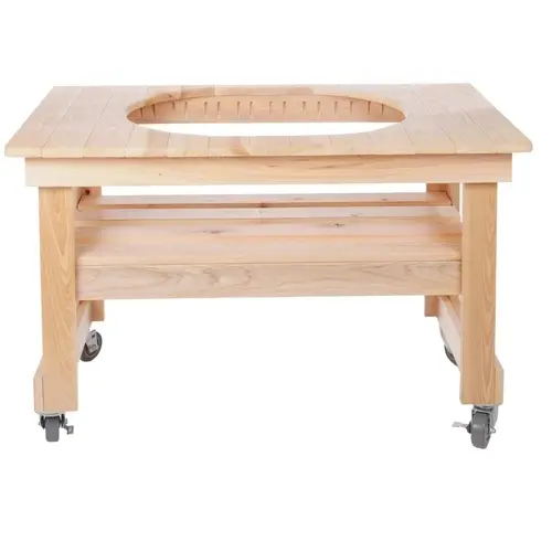 Primo Grills & Smokers PG00613 Cypress Counter Top Table Stand For Oval 300 Ceramic Smoker