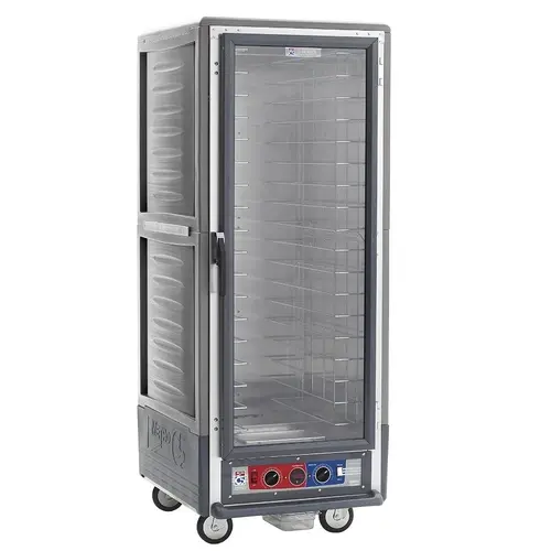 Metro C539-CFC-L-GY Full Height Insulated Heater Proofer w/ Lip Load Pan Slides