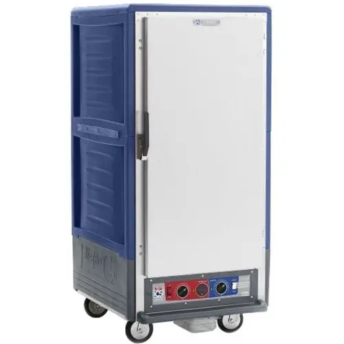 Metro C537-CFS-4-BU 3/4 Mobile Holding/Proofing Cabinet Fixed Wire w/ Solid Door