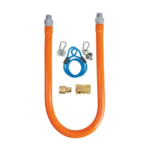 BK Resources BKG-GHC-7572-SCK2 72" Gas Hose Connection Kit #2 - 3/4" Inner Diameter