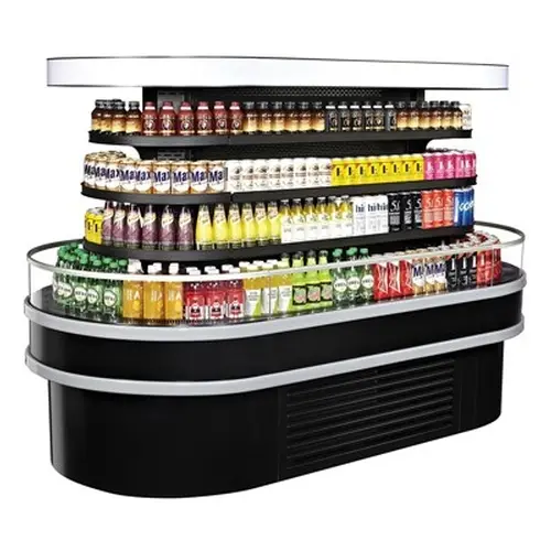Turbo Air TIOM-36RSRB-N 84"x48" Island Display Self-Serve Refrigerated Merchandiser