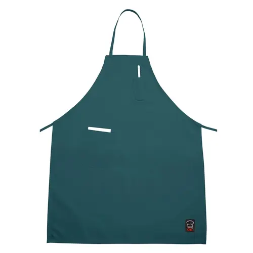 Winco BA-PGN Green Full Length Bib Apron