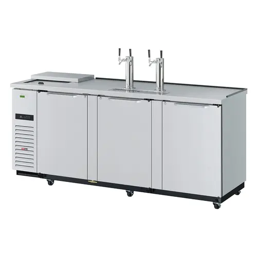Turbo Air TCB-4SDD-N Super Deluxe 90" Draft Beer Cooler w/ Stainless Exterior