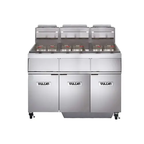 Vulcan 3GR45MF 50 lb (3) Fryer Battery with Filtration System