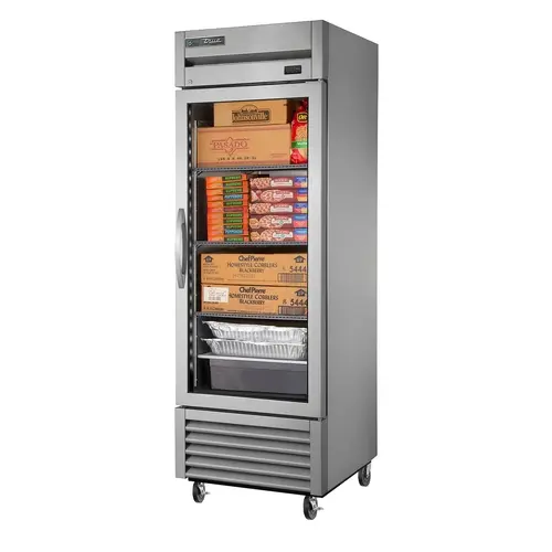 True T-23FG-FLX-HC~FGD01 23 Cubic Foot Single Glass Door Flex Temp Cooler Freezer