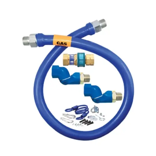 Dormont 16100BPQ2SR36 36" Double Swivel Max® 1" Basic Gas Connector Hose Assembly