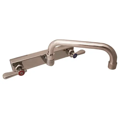 BK Resources EVO-8SM-6 Evolution 8” OC Splash Mount Faucet w/ 6" Swing Spout
