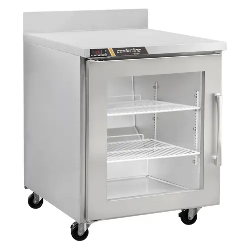 Traulsen CLUC-27R-GD-WTL Centerline 27" Single Glass Door Worktop Refrigerator