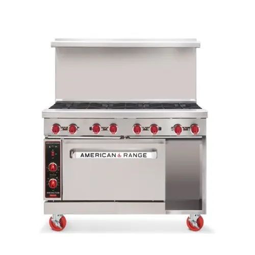 American Range AR-8-NVL-SBR 48" (8) Burner Gas Range w/ Innovection Oven & Storage Base
